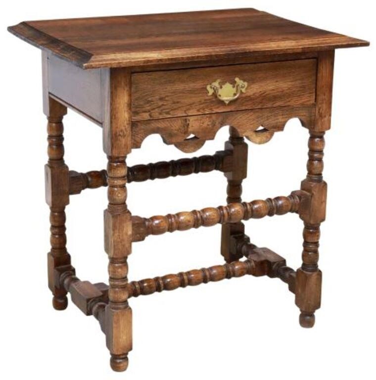 ENGLISH CHIPPENDALE STYLE OAK