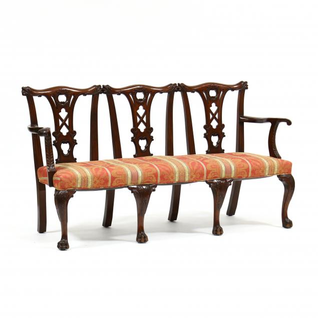 ENGLISH CHIPPENDALE STYLE TRIPLE