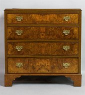 ENGLISH CHIPPENDALE STYLE WALN