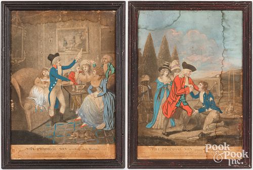 ENGLISH COLORED ENGRAVINGS OF THE