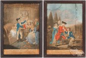 ENGLISH COLORED ENGRAVINGS OF