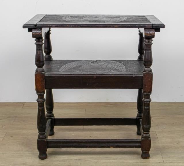 ENGLISH CONVERTIBLE OAK TABLE