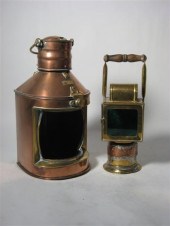 English copper and brass ship'