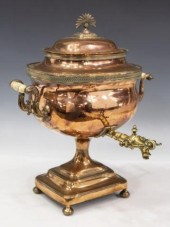 ENGLISH COPPER & BRASS SAMOVAR