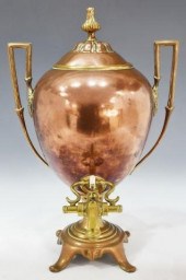 ENGLISH COPPER & BRASS SAMOVAR