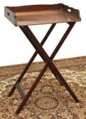 ENGLISH COPPER-LINED MAHOGANY