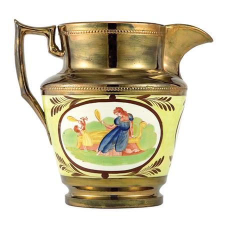English Copper Lustre, Yellow