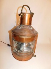 ENGLISH COPPER SHIP LANTERNDat