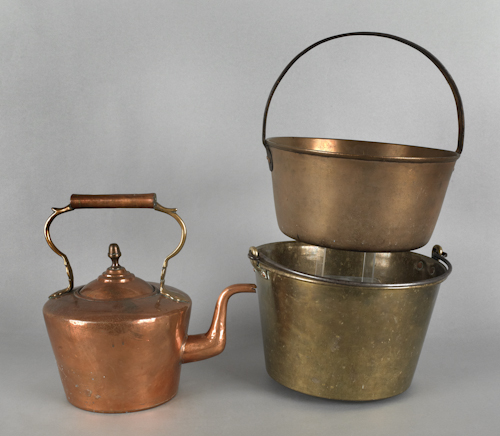 English copper tea kettle early