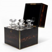 ENGLISH COROMANDEL BRASS BOUND
