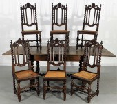 ENGLISH COUNTRY OAK DINING TAB