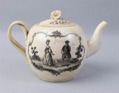 ENGLISH CREAMWARE BLACK TRANSF