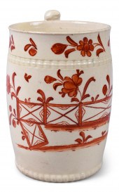 ENGLISH CREAMWARE ENGINE-TURNE