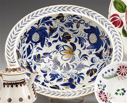 English creamware floral