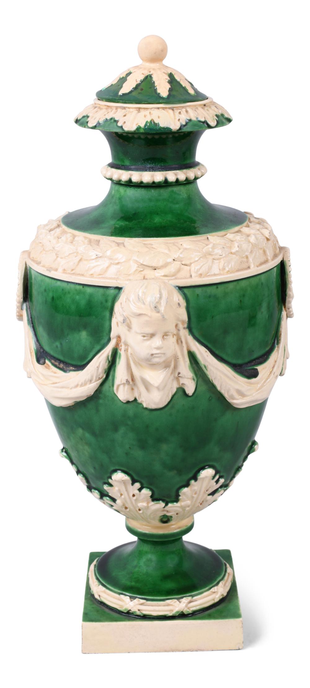 ENGLISH CREAMWARE GREEN-GROUND
