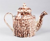 ENGLISH CREAMWARE MOTTLED-BROW