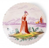 ENGLISH CREAMWARE 'MOTTO' BOX