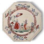 ENGLISH CREAMWARE POLYCHROME-E