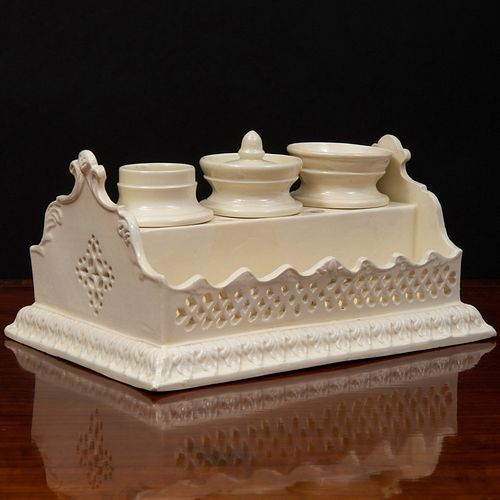 ENGLISH CREAMWARE RECTANGULAR