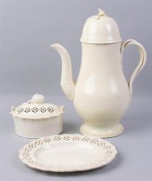 ENGLISH CREAMWARE RETICULATED