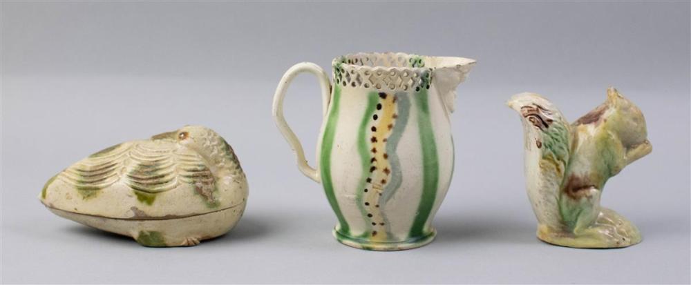 ENGLISH CREAMWARE RETICULATED