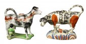 English Creamware Sponged Cow