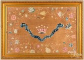 ENGLISH CREWELWORK EMBROIDERY,