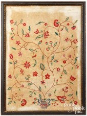 ENGLISH CREWELWORK PANEL, DATE