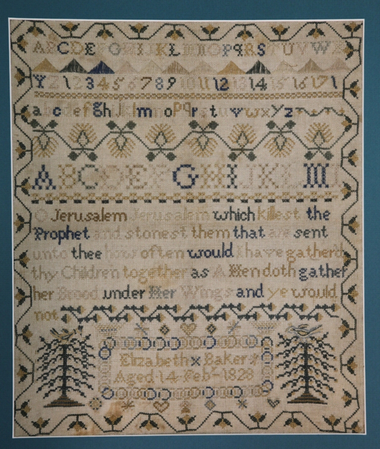 ENGLISH CROSS STITCH SAMPLER