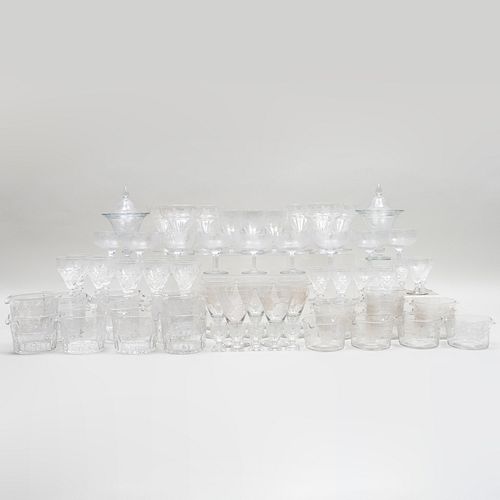 ENGLISH CUT GLASS TABLE