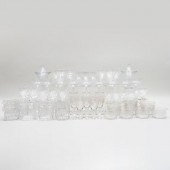 ENGLISH CUT GLASS TABLE SERVIC
