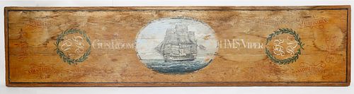 ENGLISH DECORATED PINEWOOD SHIP'S