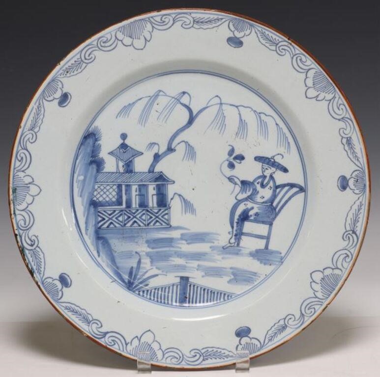 ENGLISH DELFT CHINOISERIE BLUE &