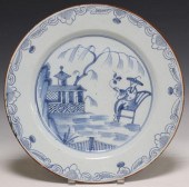 ENGLISH DELFT CHINOISERIE BLUE