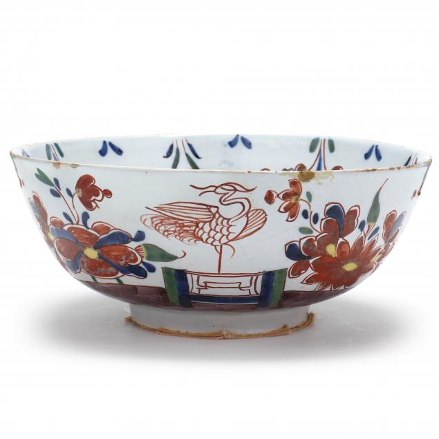 ENGLISH DELFT POLYCHROME BOWL