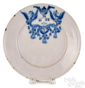 ENGLISH DELFTWARE ARMORIAL MAR