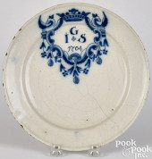 ENGLISH DELFTWARE ARMORIAL MAR