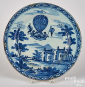 ENGLISH DELFTWARE BALLOONING P