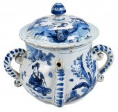 ENGLISH DELFTWARE BLUE AND WHI