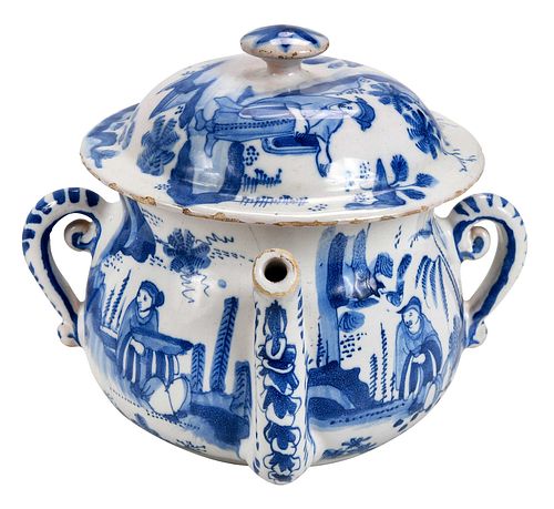 ENGLISH DELFTWARE BLUE AND WHITE