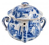 ENGLISH DELFTWARE BLUE AND WHI