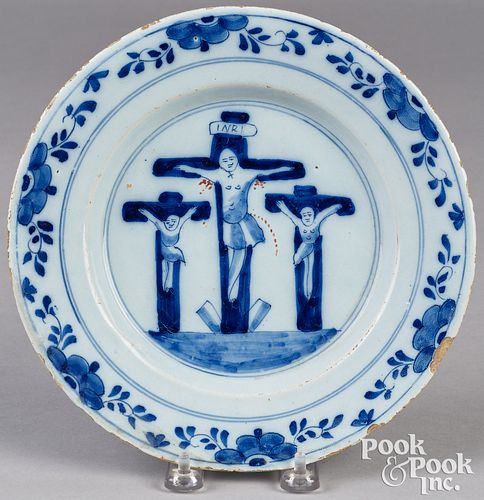 ENGLISH DELFTWARE CRUCIFIXION