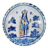 ENGLISH DELFTWARE 'KING GEORGE