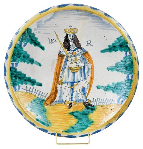 ENGLISH DELFTWARE 'KING WILLIAM'
