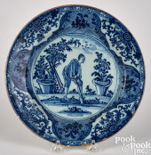 ENGLISH DELFTWARE MARRIAGE PLA