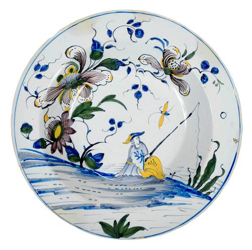 ENGLISH DELFTWARE POLYCHROME