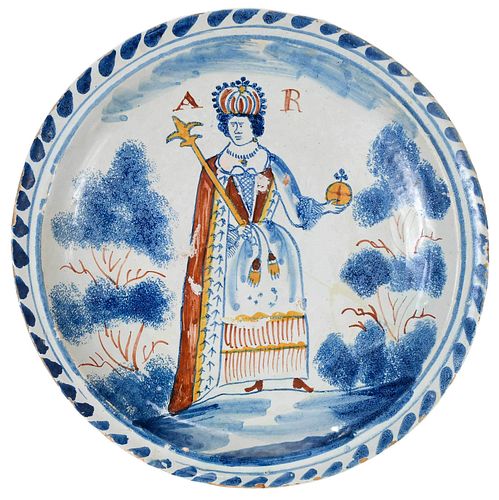 ENGLISH DELFTWARE 'QUEEN ANNE'