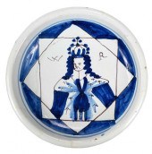 ENGLISH DELFTWARE ROYAL PORTRA