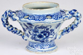 ENGLISH DELFTWARE TULIP VASE,