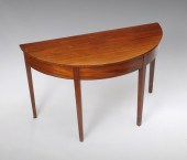 ENGLISH DEMILUNE SIDE TABLE: E